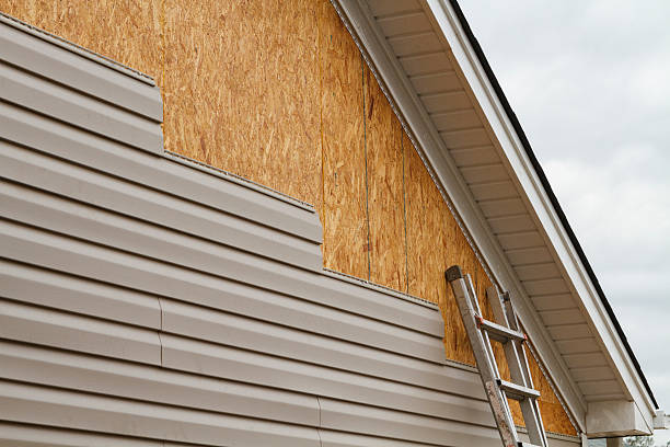 Professional Siding Replacement technician working in Harmony, NC